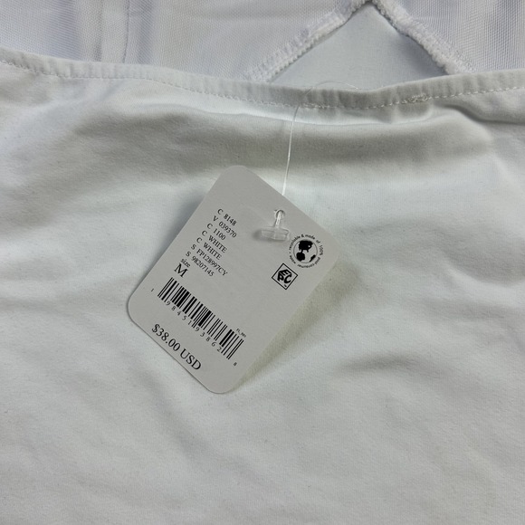 Free People Tank Top Womens Medium Halter  Athletic Stretch Preppy NEW - Picture 6 of 9